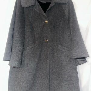 Luii Charcoal Cape Coat